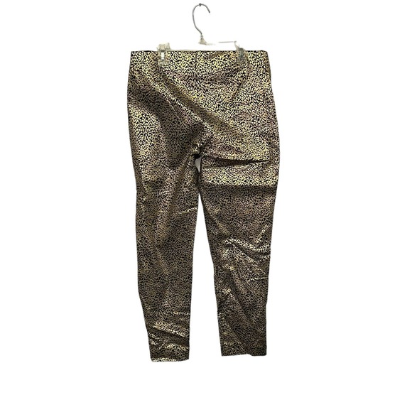 Attyre Gold Metallic Animal Print Pants - Picture 3 of 5